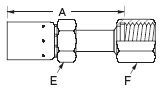 Female Flat-Face (FOR-Seal) O-Ring Swivel - E Series