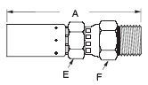 Male Straight Thread O-Ring Boss (ORB) Swivel - U Series