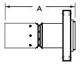 Compressor Discharge Flange End - GM Bus Only - E Series