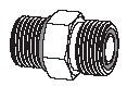 Male For-Seal x Male O-Ring Boss