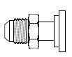 Male JIC x Flange - Code 61 (One-Piece Design)