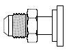 Male JIC x Flange - Code 62 (One-Piece Design)