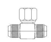 Male JIC x Female JIC - Swivel Nut - Branch Tee