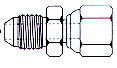 Female British Standard Pipe Parallel x Male JIC