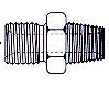 Male British Standard Pipe Parallel x MPT