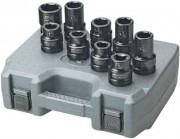 IR Impact Socket Set - 1" Drive  SAE Truck Service  - 9 Pieces