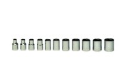 Socket Set - 1/4" Drive - 6 Pt. Standard Metric - 11 Pieces - Set No. WT256