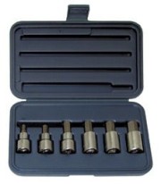 Socket Set - 1/2" Drive -  Hex Bit Metric - 6 Pieces - Set No.  WT453