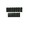 Socket Set - 1/2" Drive -  6 Pt. Deep Impact Metric - 16 Pieces - Set No.  WT467