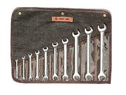 Open End Wrench Set - Full Polish Metric - 10 Pieces - Set No. WT741