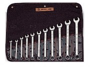 Combination Wrench Set - 12 Pt. Full Polish - 11 Pieces - Set No. WT911