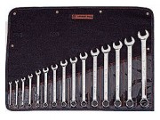 Combination Wrench Set - 12 Pt. Full Polish - 15 Pieces - Set No. WT915